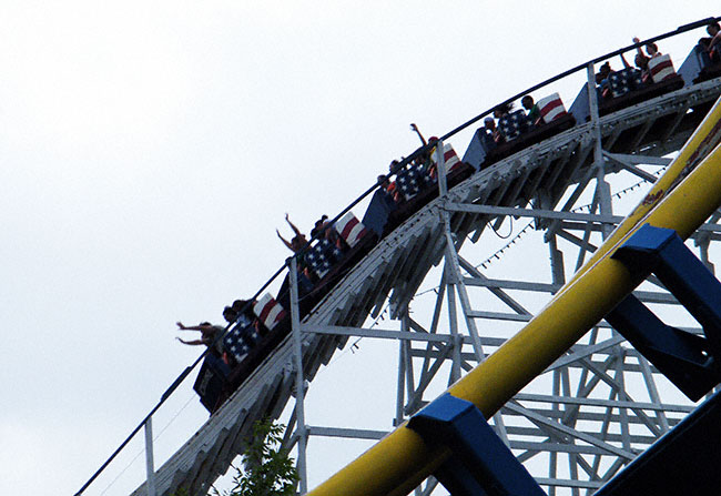 The Cyclone Rollercoaster at Six Flags New England, Agawam, Massachusetts