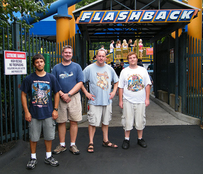 The Flashback Rollercoaster at Six Flags New England, Agawam, Massachusetts