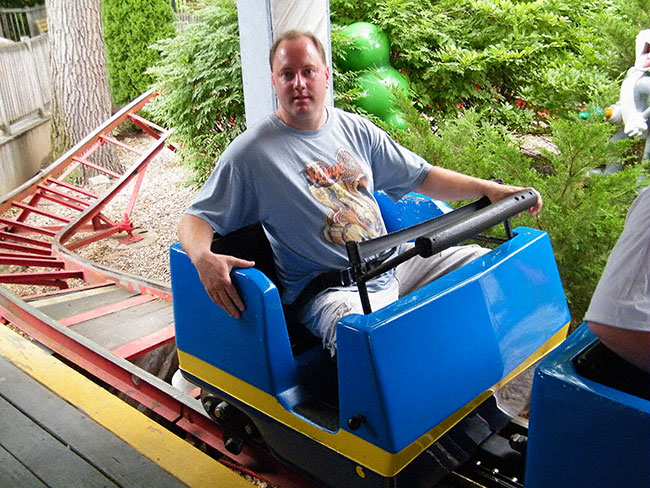 The Great Chase Rollercoaster at Six Flags New England, Agawam, Massachusetts