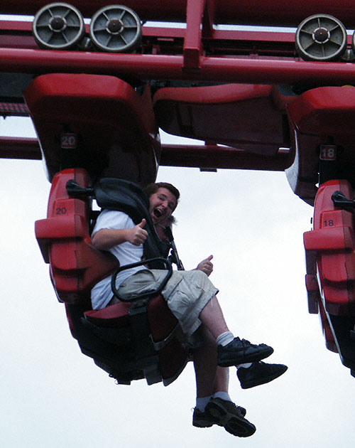 The Minderaser Rollercoaster at Six Flags New England, Agawam, Massachusetts