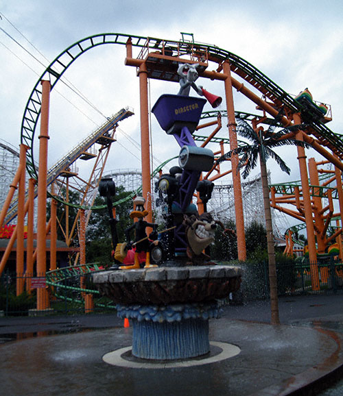 The Pandemonium Rollercoaster at Six Flags New England, Agawam, Massachusetts