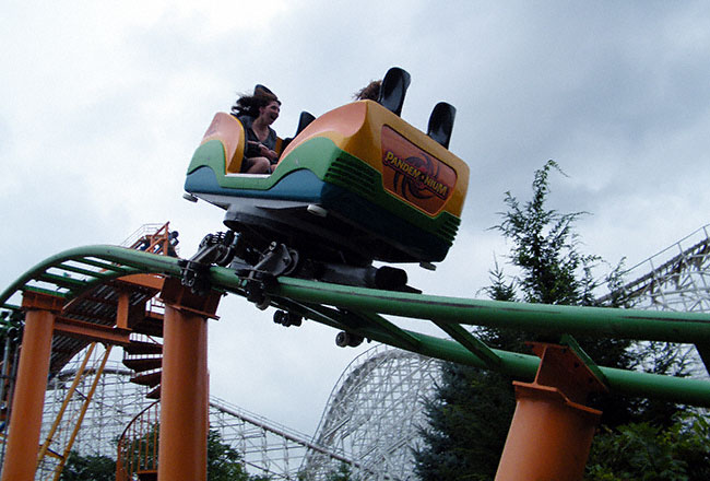 The Pandemonium Rollercoaster at Six Flags New England, Agawam, Massachusetts