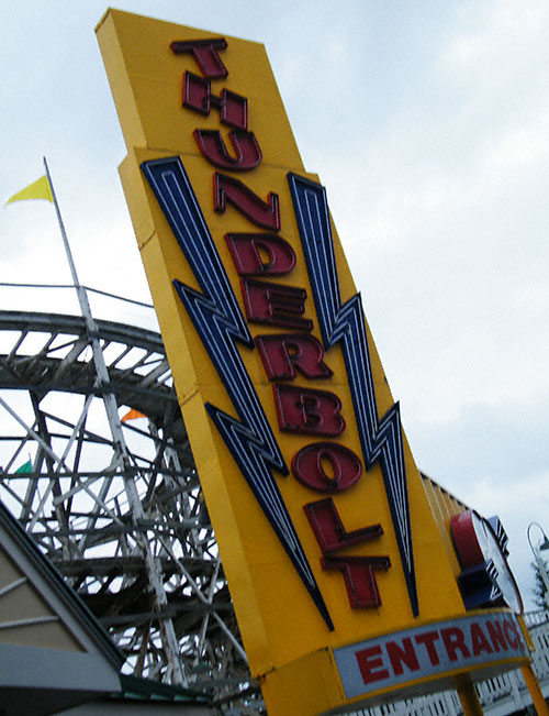 The Thunderbolt Rolelrcoaster at Six Flags New England, Agawam, Massachusetts