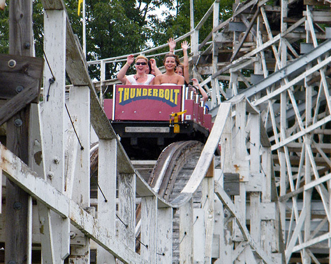 The Thunderbolt Rolelrcoaster at Six Flags New England, Agawam, Massachusetts