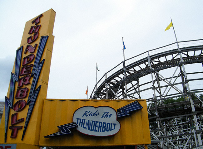 The Thunderbolt Rolelrcoaster at Six Flags New England, Agawam, Massachusetts