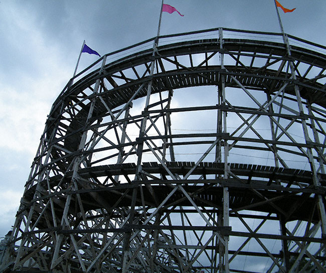 The Thunderbolt Rolelrcoaster at Six Flags New England, Agawam, Massachusetts