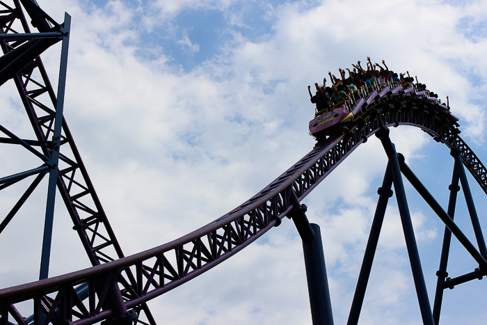 The Bizarro Roller Coaster at Six Flags New England, Agawam, Massachusetts