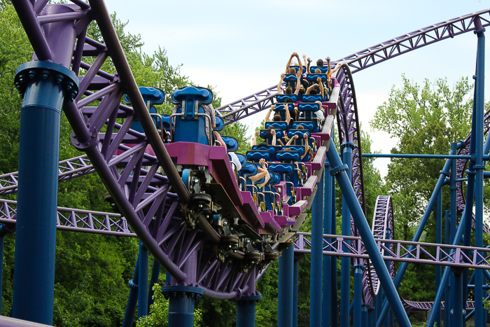 The Bizarro Roller Coaster at Six Flags New England, Agawam, Massachusetts