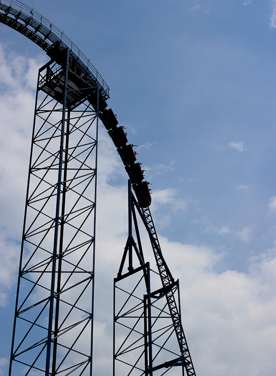 The Bizarro Roller Coaster at Six Flags New England, Agawam, Massachusetts