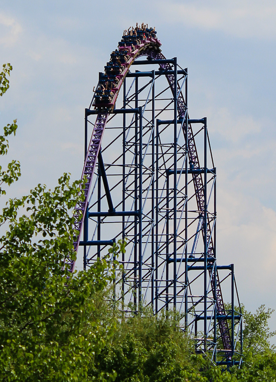 Bizarro roller coaster at Six Flags New England, Agawam, Massachusetts