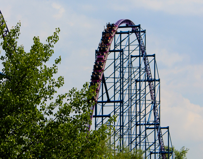 The Bizarro roller coaster at Six Flags New England, Agawam, Massachusetts