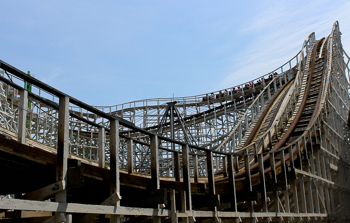 The Cyclone Roller Coaster at Six Flags New England, Agawam, Massachusetts