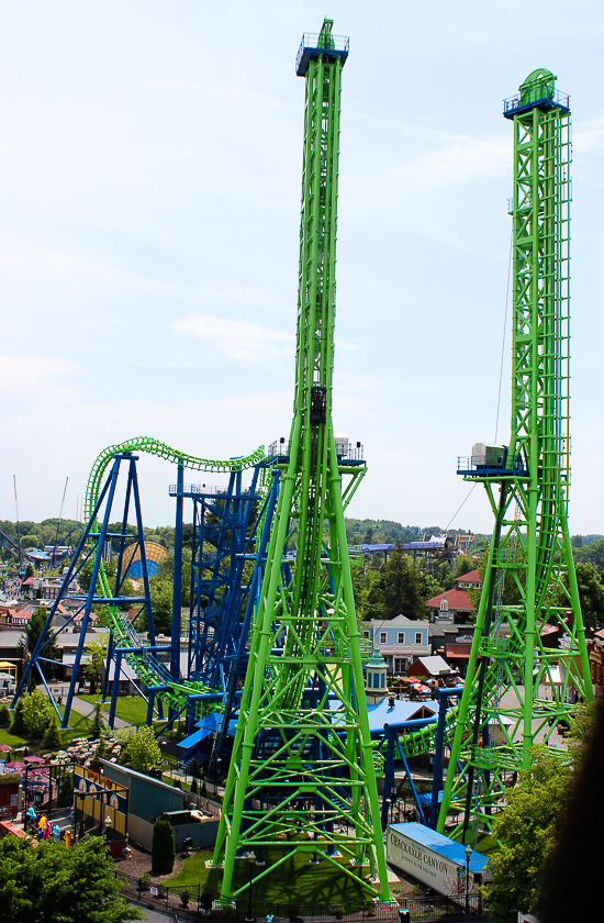 The Goliath Roller Coaster at Six Flags New England, Agawam, Massachusetts