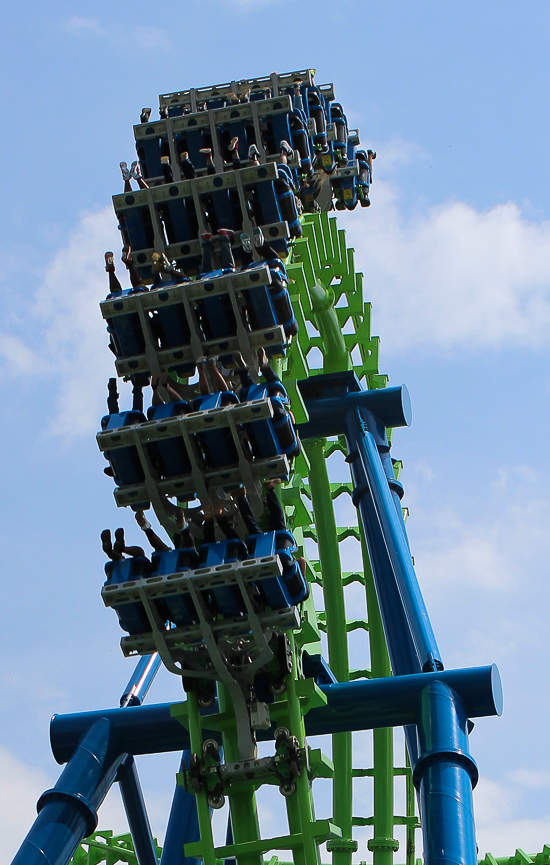 The Goliath roller coaster at Six Flags New England, Agawam, Massachusetts