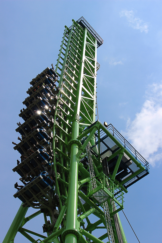 The Goliath roller coaster at Six Flags New England, Agawam, Massachusetts