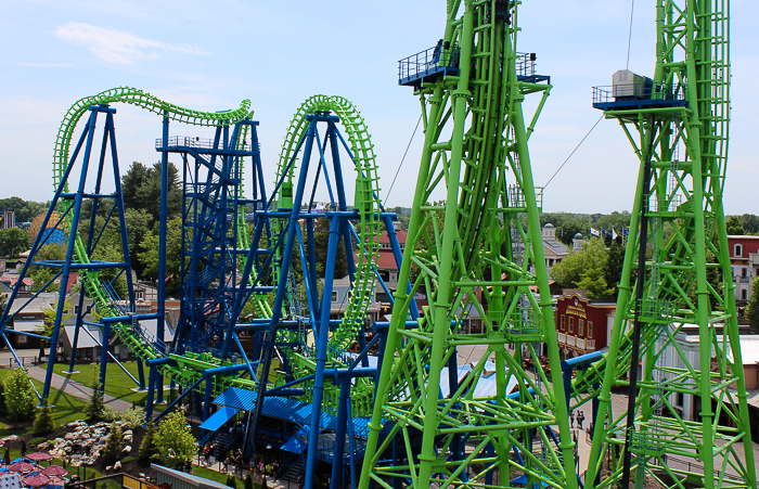 The Goliath Roller Coaster at Six Flags New England, Agawam, Massachusetts