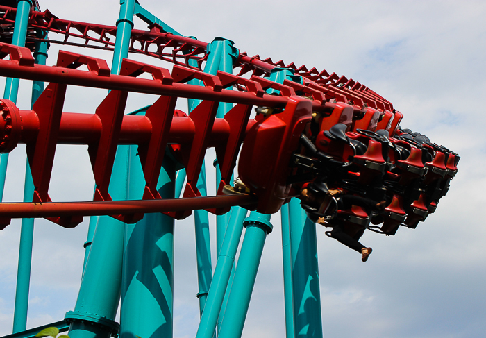 Mind Eraser roller coaster at Six Flags New England, Agawam, Massachusetts