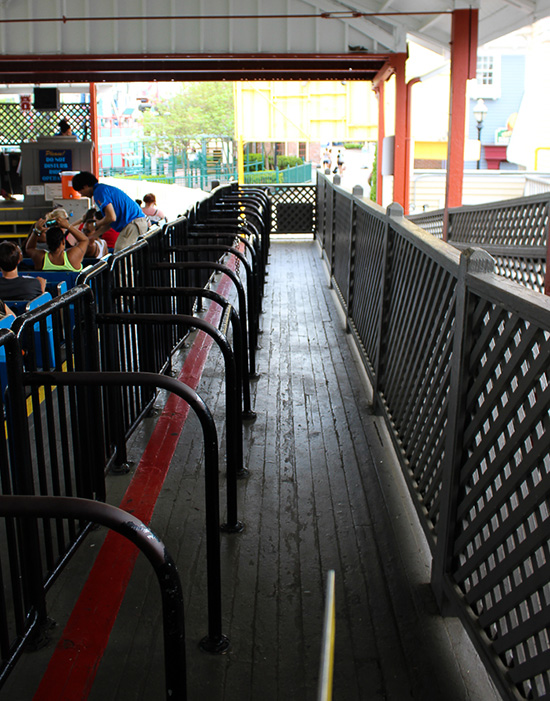 The Thunderbolt roller coaster at Six Flags New England, Agawam, Massachusetts