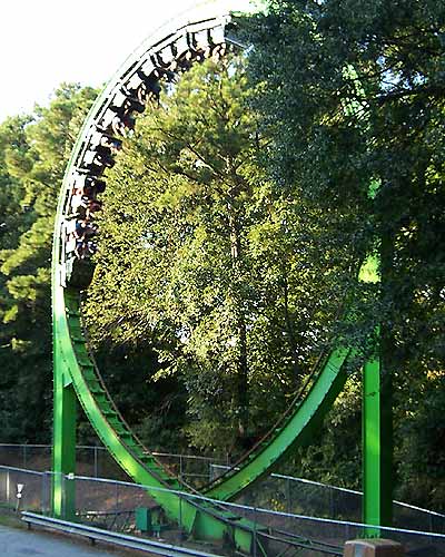 The Mindbender Rollercoaster @ Six Flags Over Georgia