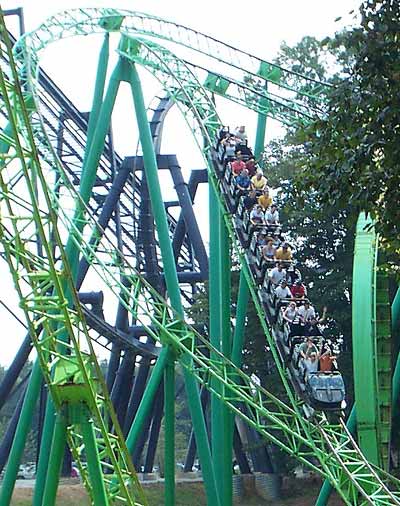 The Mindbender Rollercoaster @ Six Flags Over Georgia