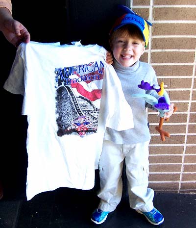 Bond and his prizes At Six Flags Over Georgia, Austell, GA