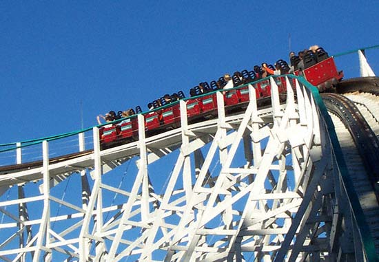 The Georgia Cyclone Rollercoaster at Six Flags Over Georgia, Austell, GA