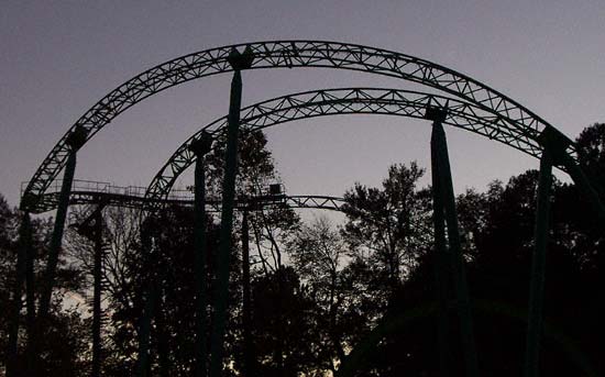 The Mindbender Rollercoaster at Six Flags Over Georgia, Austell, GA