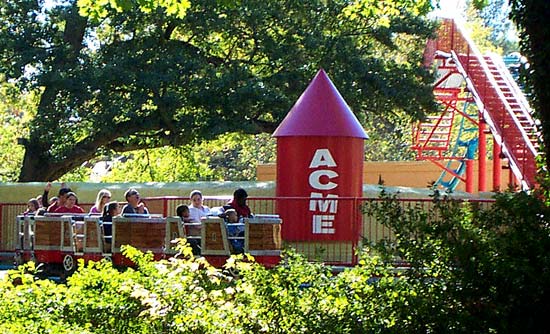 The Wile E. Coyote Canyon Blaster Rollercoaster at Six Flags Over Georgia, Austell, GA