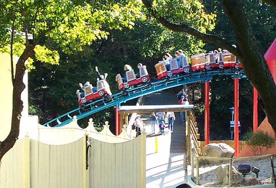 The Wile E. Coyote Canyon Blaster Rollercoaster at Six Flags Over Georgia, Austell, GA