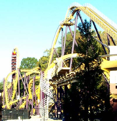 The Georgia Scorcher Rollercoaster at Six Flags Over Georgia, Austell, GA