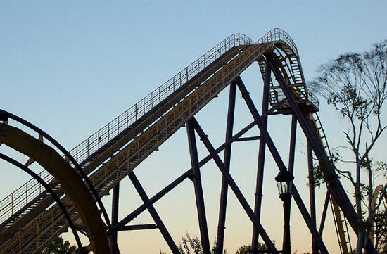 The Georgia Scorcher Rollercoaster at Six Flags Over Georgia, Austell, GA