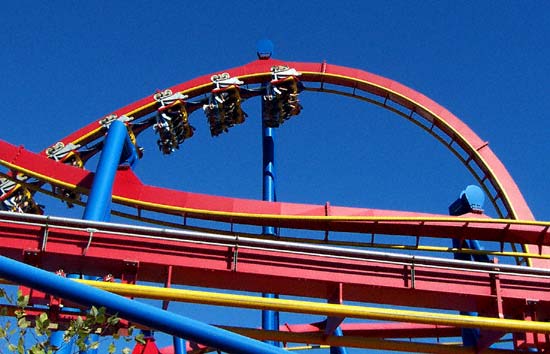 The Superman Ultimate Flight Rollercoaster At Six Flags Over Georgia, Austell, GA