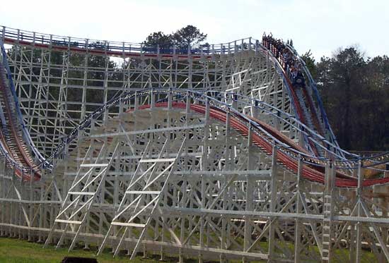 The Great American Scream Machine Rollercoaster at Six Flags Over Georgia, Austell, GA