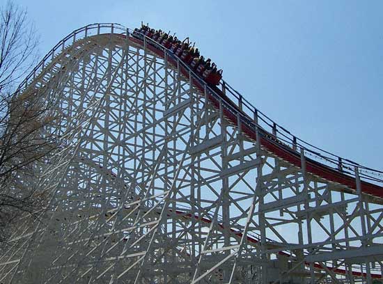 The Great American Scream Machine Rollercoaster at Six Flags Over Georgia, Austell, GA