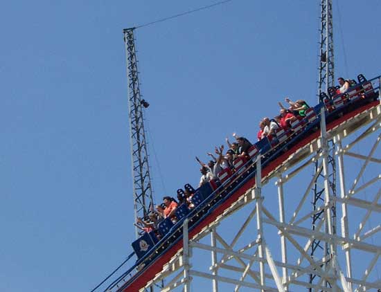 The Great American Scream Machine Rollercoaster at Six Flags Over Georgia, Austell, GA