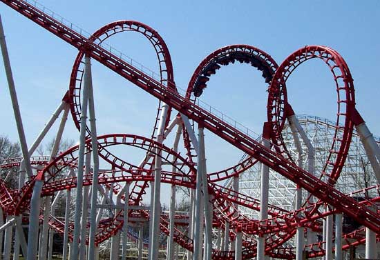 The Ninja Rollercoaster at Six Flags Over Georgia, Austell, GA