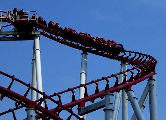 The Ninja Rollercoaster at Six Flags Over Georgia, Austell, GA