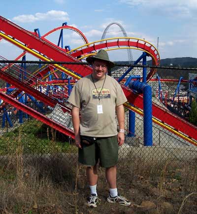 The Superman Ultimate Flight Rollercoaster at Six Flags Over Georgia, Austell, GA