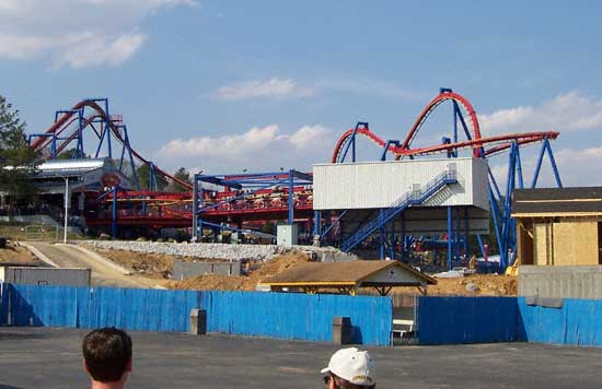 The Superman Ultimate Flight Rollercoaster at Six Flags Over Georgia, Austell, GA