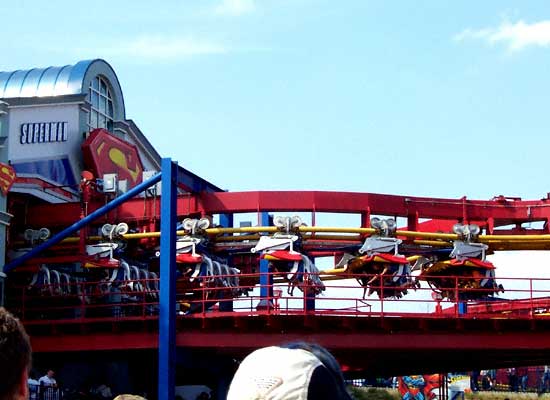 The Superman Ultimate Flight Rollercoaster at Six Flags Over Georgia, Austell, GA