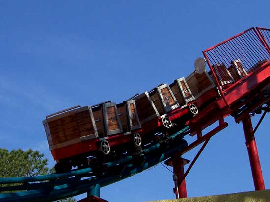 The Wyle E. Coyote Canyon Blaster Rollercoaster at Six Flags Over Georgia, Austell, GA