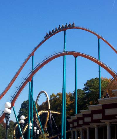 The new for 2006 Goliath Hypercoaster at Six Flags Over Georgia, Austell, GA