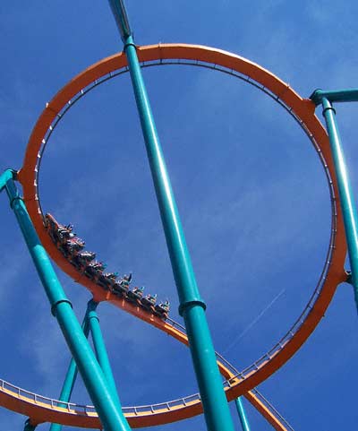 The new for 2006 Goliath Hypercoaster at Six Flags Over Georgia, Austell, GA