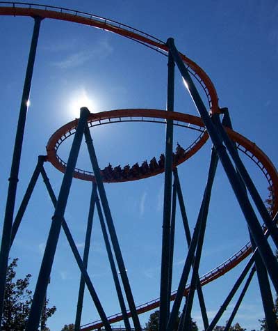 The new for 2006 Goliath Hypercoaster at Six Flags Over Georgia, Austell, GA