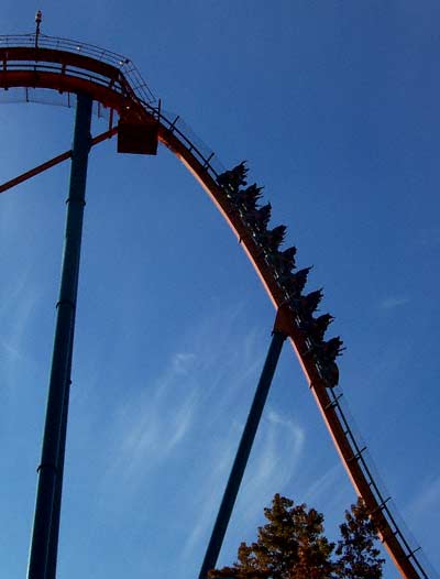 The new for 2006 Goliath Hypercoaster at Six Flags Over Georgia, Austell, GA