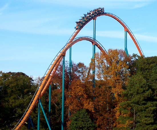 The new for 2006 Goliath Hypercoaster at Six Flags Over Georgia, Austell, GA