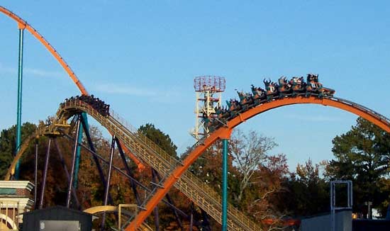 The new for 2006 Goliath Hypercoaster at Six Flags Over Georgia, Austell, GA