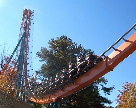 The new for 2006 Goliath Hypercoaster at Six Flags Over Georgia, Austell, GA