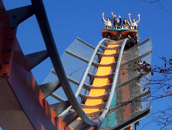 The new for 2006 Goliath Hypercoaster at Six Flags Over Georgia, Austell, GA