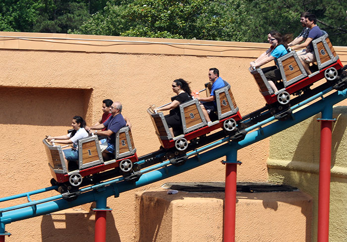 The Canyon Blaster Roller Coaster at Six Flags Over Georgia, Austell, Georgia